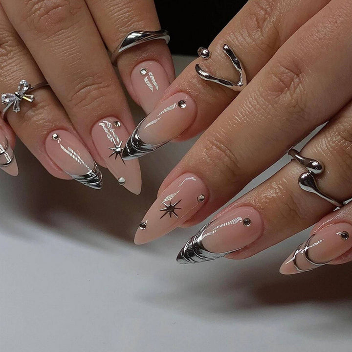 Elegant Stiletto Nail Art Design Kalsten