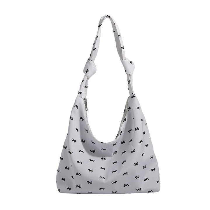 Stylish Bow-Handle Hobo Bag