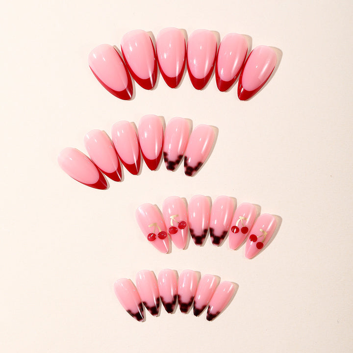 Trendy French Tip Nail Art Set Kalsten