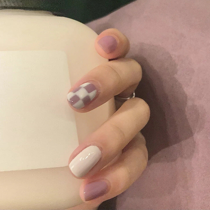 Chic Checkered Nail Art