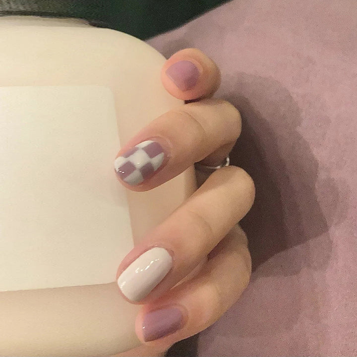 Chic Checkered Nail Art