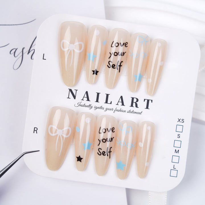 Floral and Butterfly Design Press-On Nails Kalsten