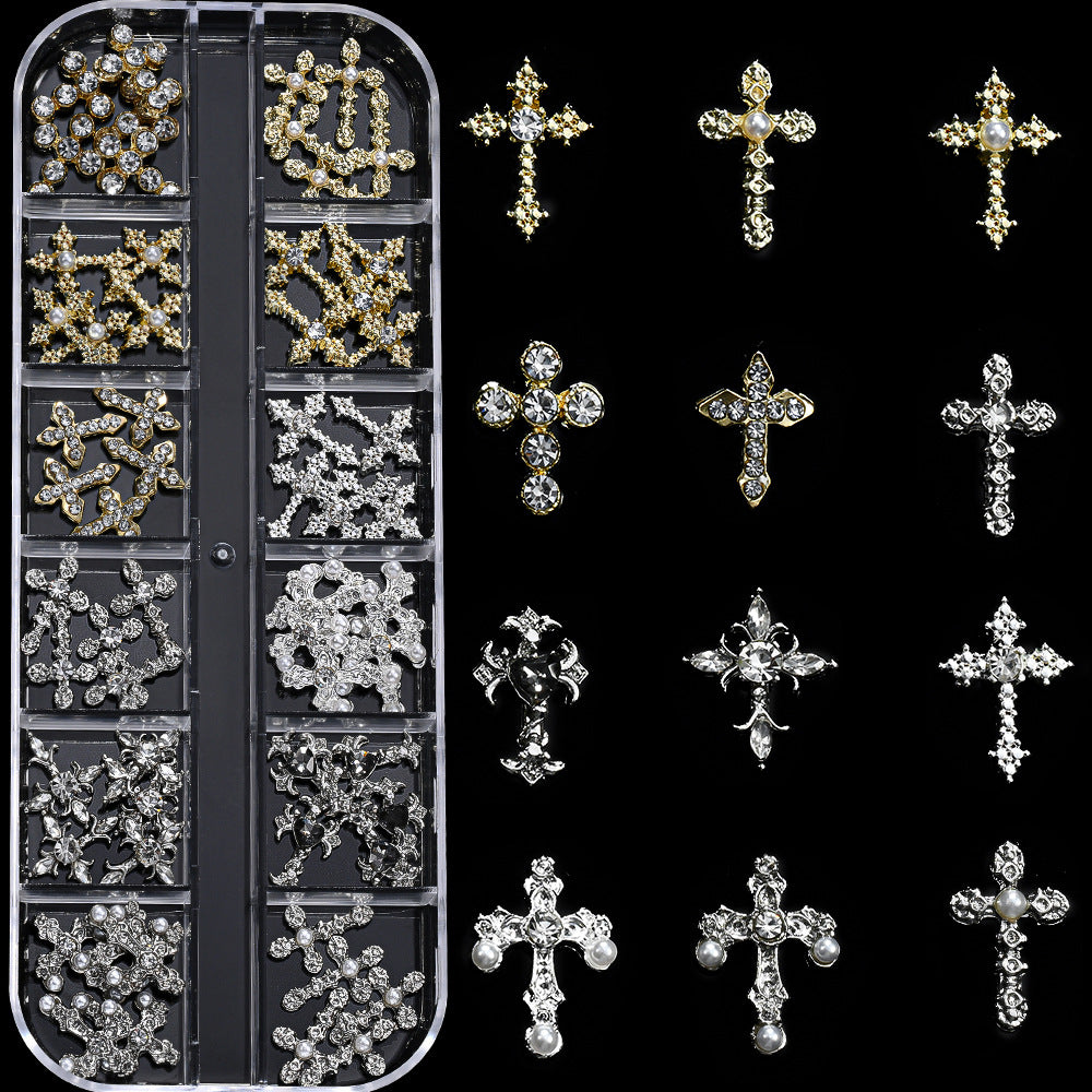Decorative Rhinestone Nail Art Charms Set