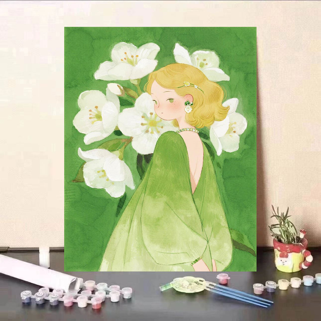 Floral Themed DIY Paint by Numbers Kit Kalsten