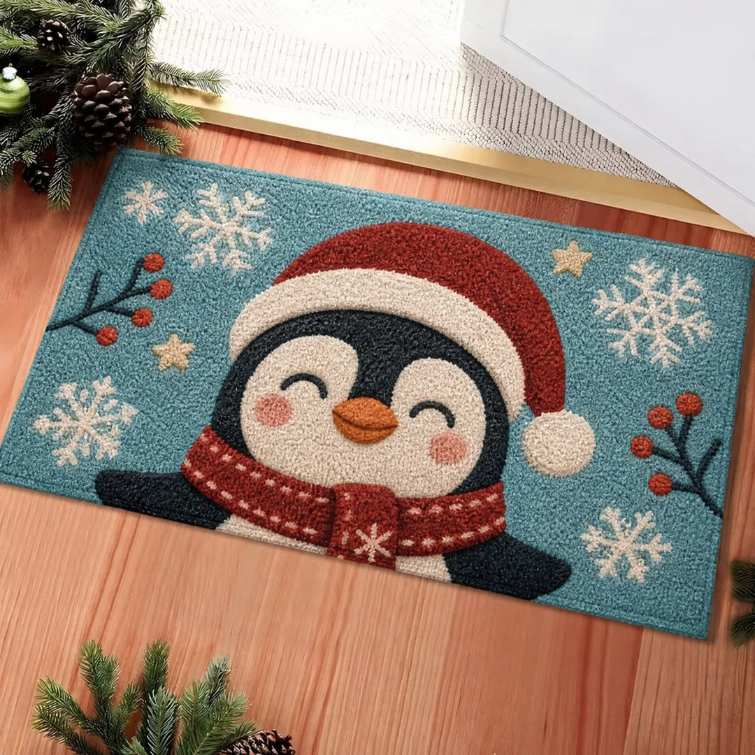 Whimsical Holiday-Themed Floor Mat Kalsten