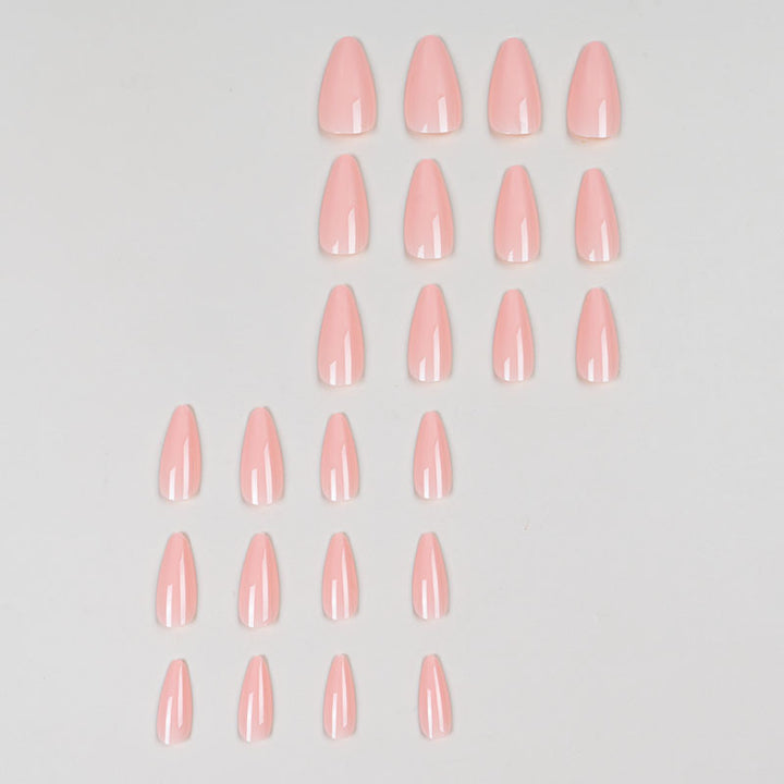 Glossy Almond-Shaped Nail Enhancements