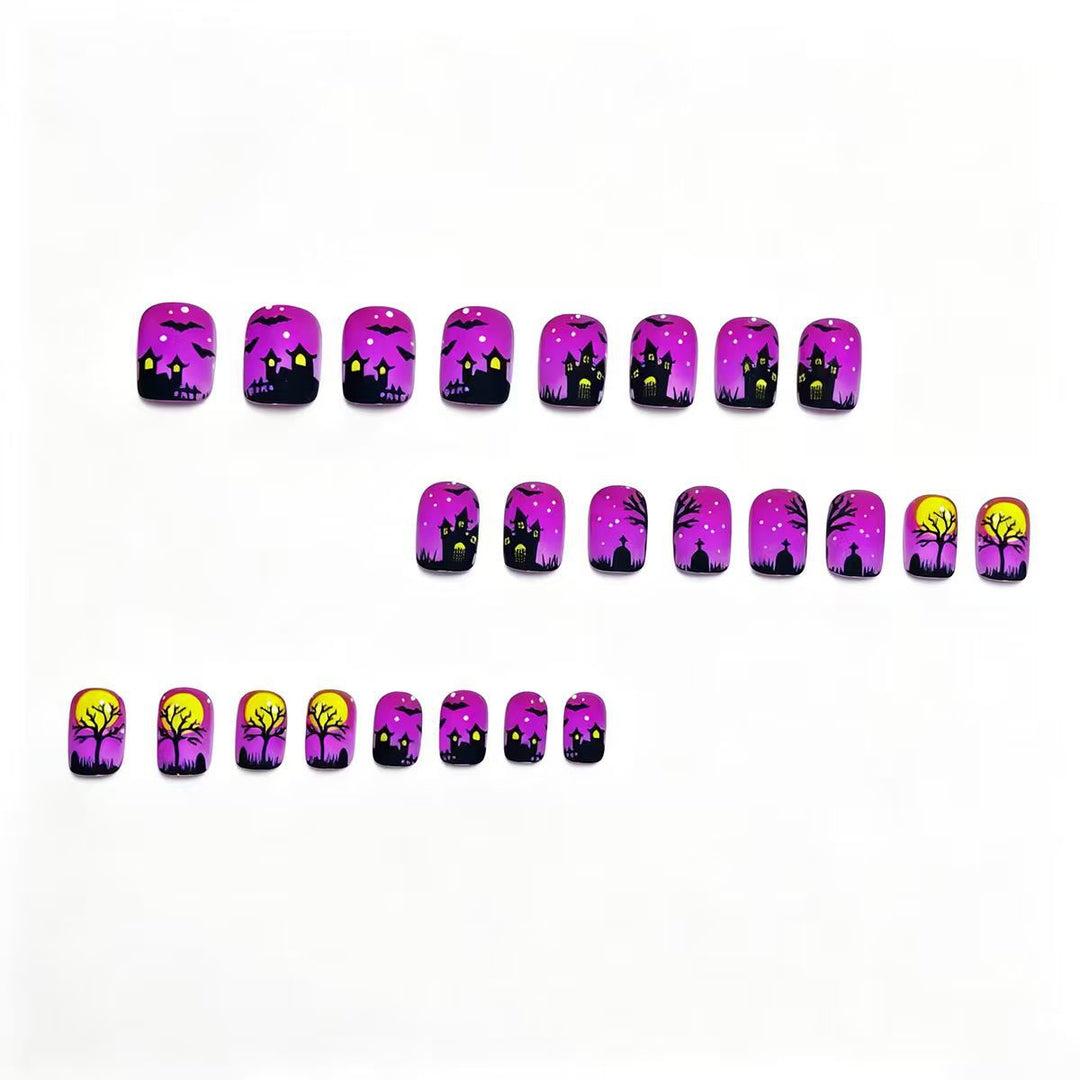 Artistic Halloween Scene Nail Art Kalsten