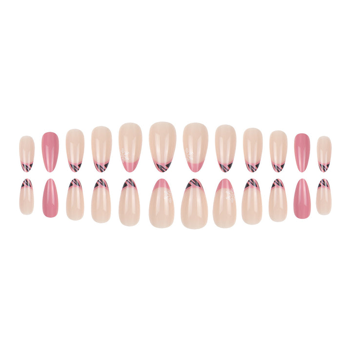 Artistic Stiletto Press-On Nail Set with Elegant Design Kalsten