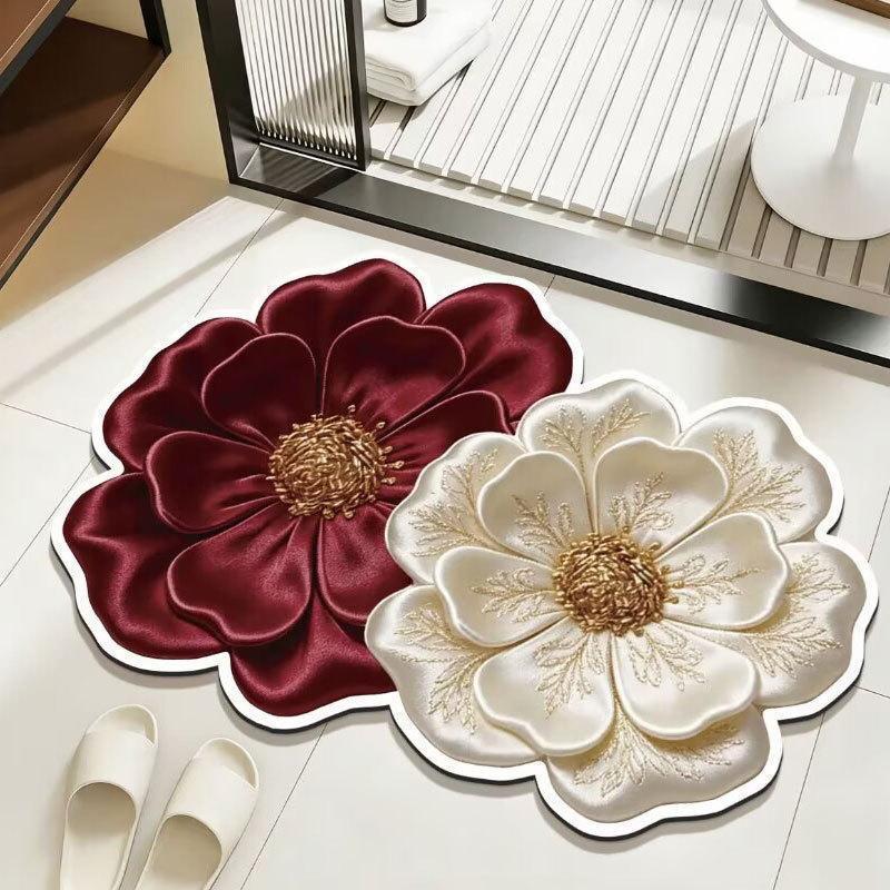 Decorative Floral Shaped Area Mat