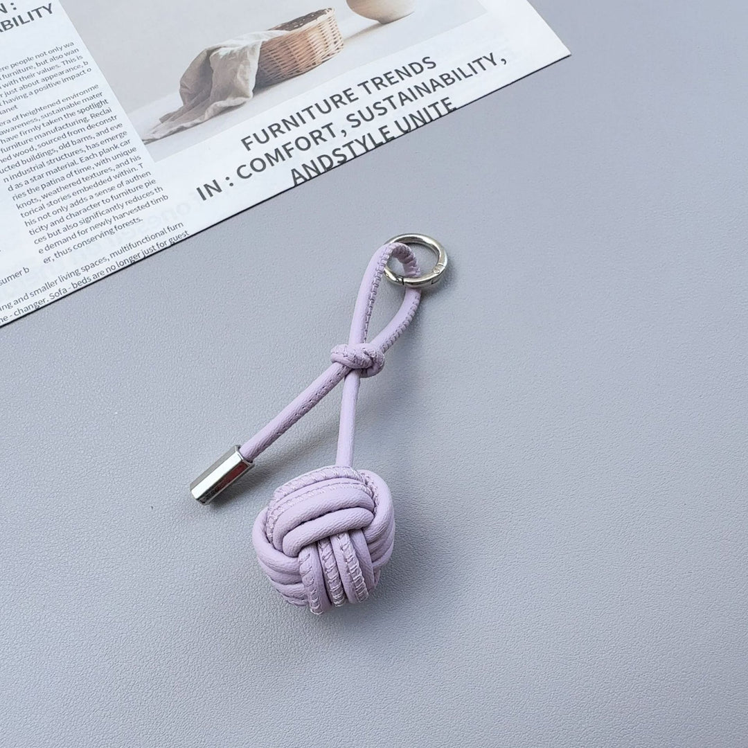 Stylish Knotted Leather Keychain Kalsten