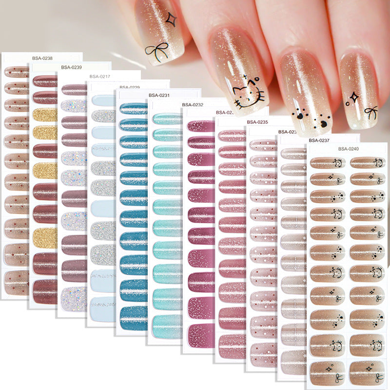 Sparkling Glitter Nail Wraps
