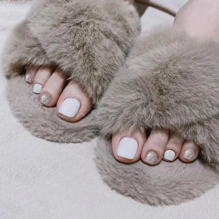 Cozy Faux Fur Slide Slippers