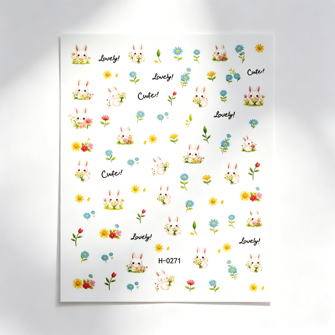 Tropical Fruit-Themed Nail Art Sticker Set