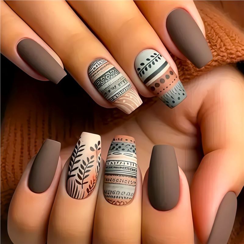 Artistic Floral Design Press-On Nails Kalsten 1788434359