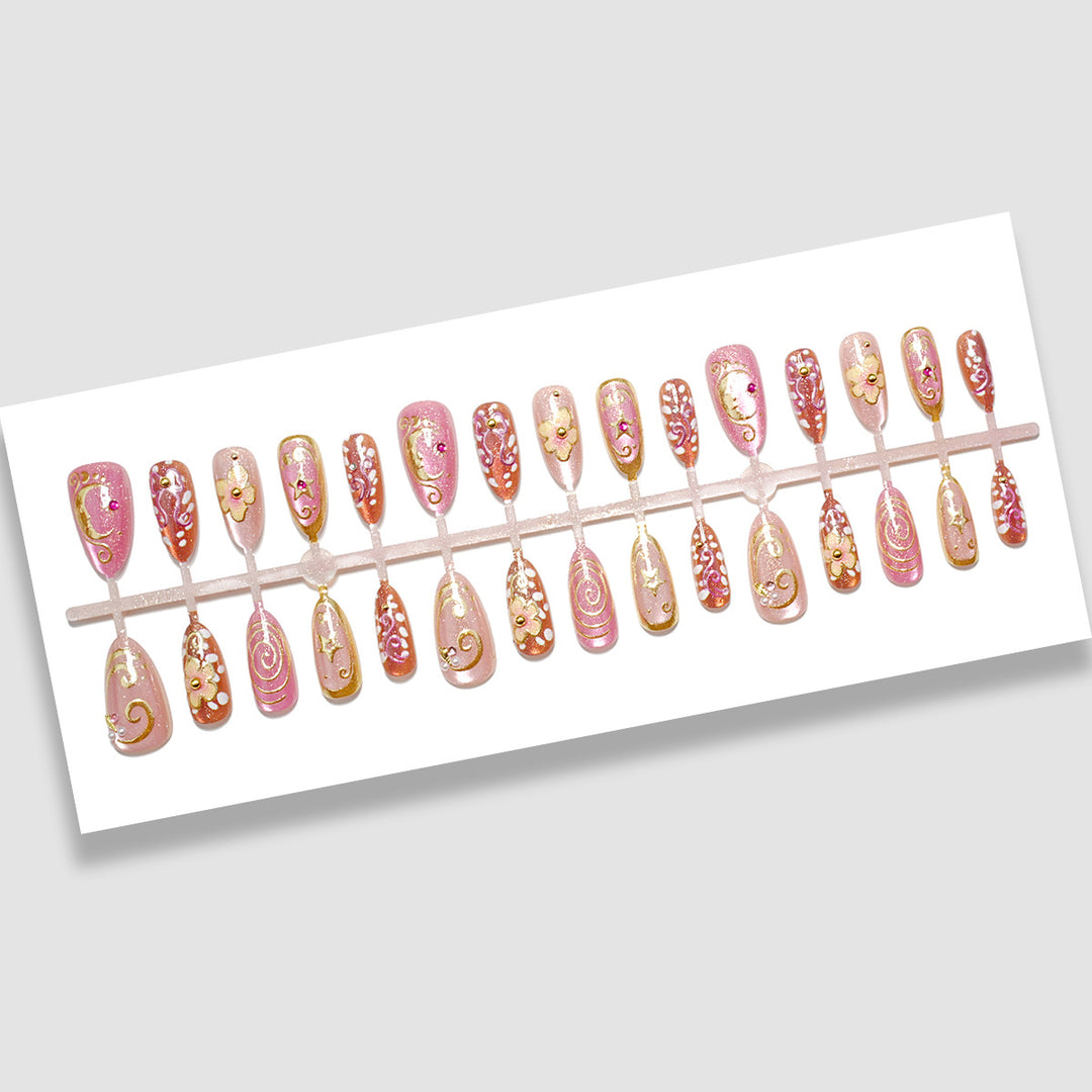 Decorative Press-On Nail Enhancement Set