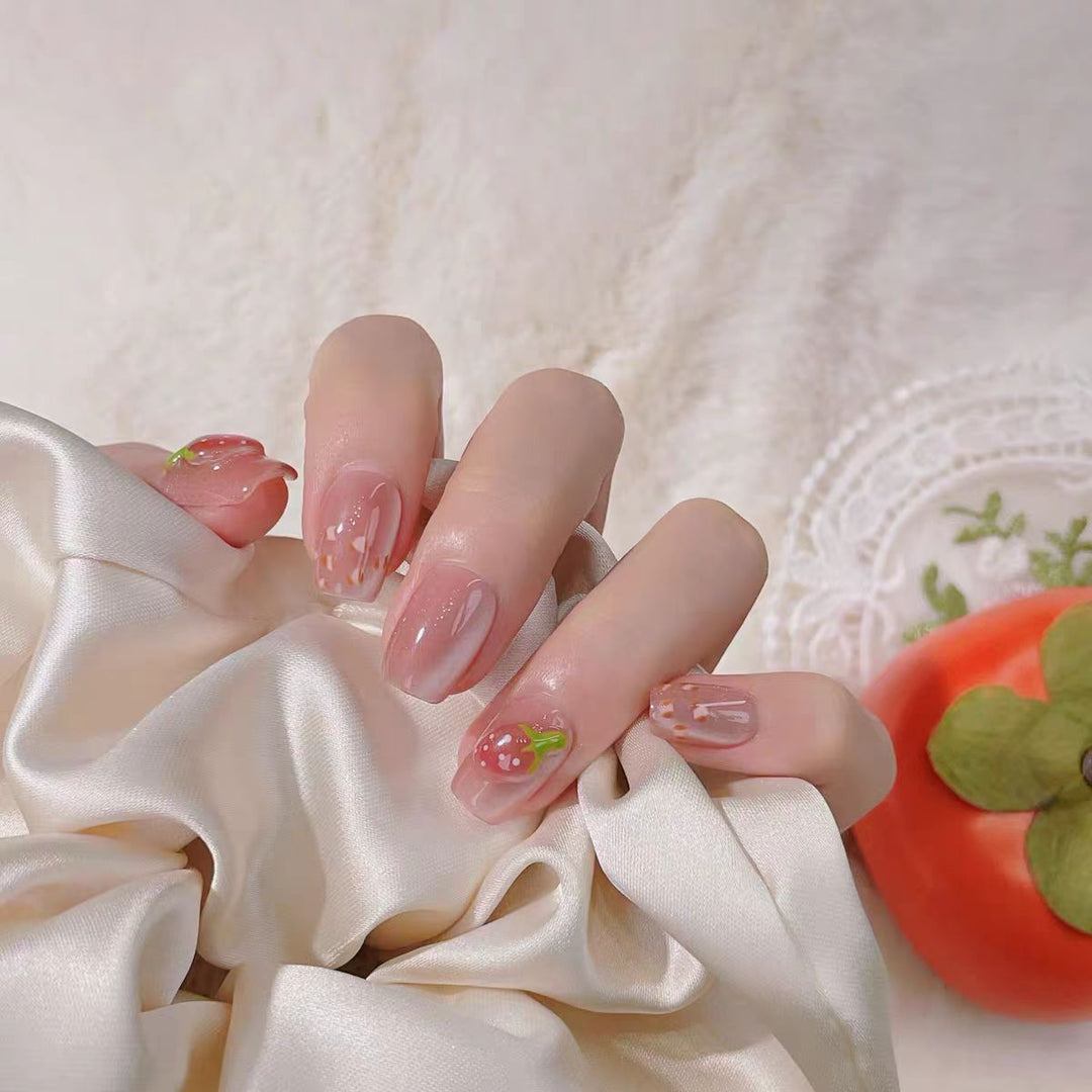 Artistic Floral Design Press-On Nails
