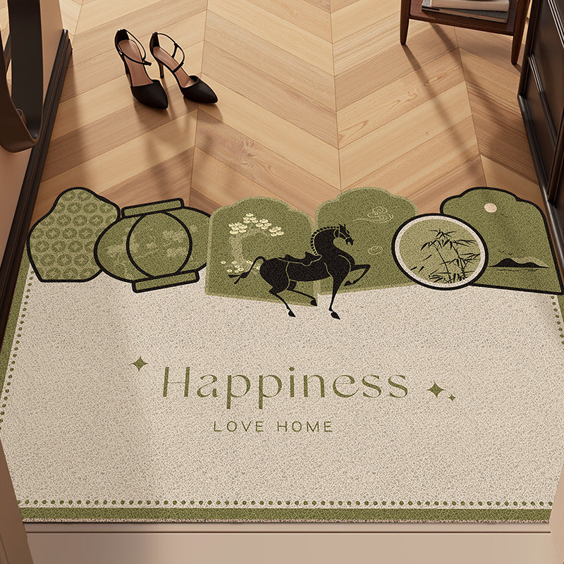 Decorative Nature-Themed Area Mat