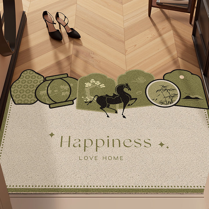 Decorative Nature-Themed Area Mat