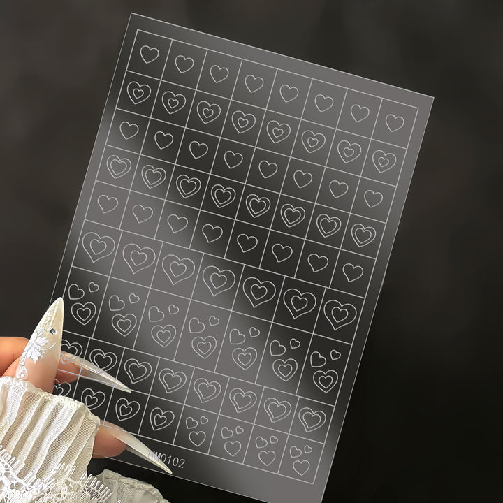 Butterfly Nail Art Stencil Sheet