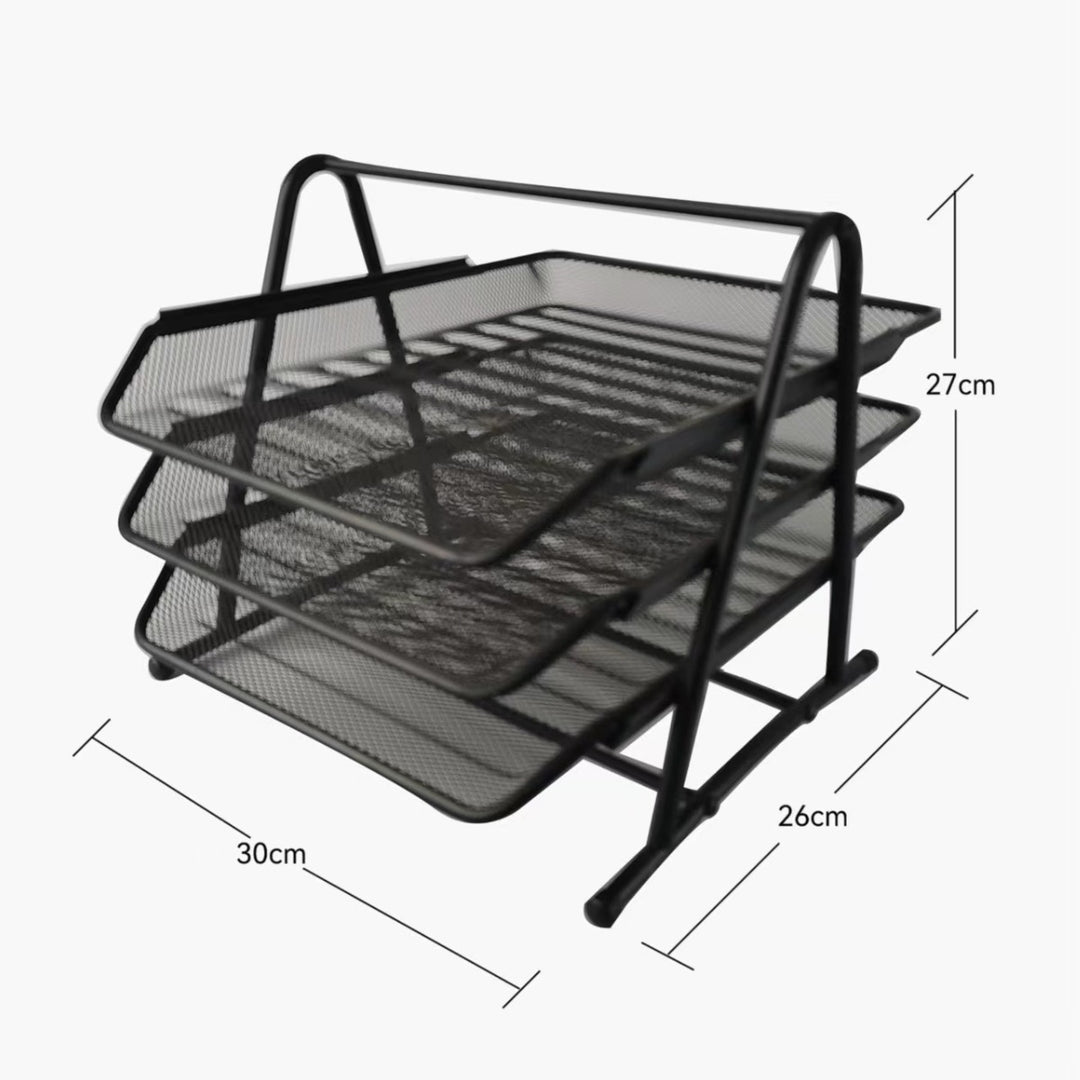 Multi-Layer Mesh Filing Rack Kalsten