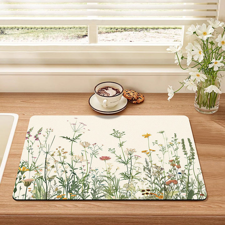 Vintage-Inspired Kitchen Mat