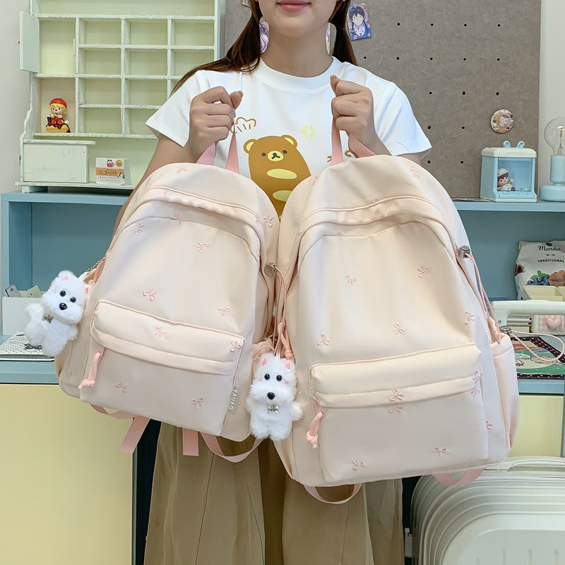 Floral Embroidered Daily Backpack Kalsten