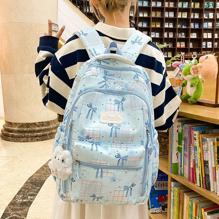 Cute Graphic Print School Backpack Kalsten