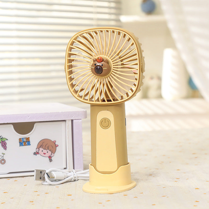 Women's Portable USB Hand Fan in Cute Animal Design Kalsten