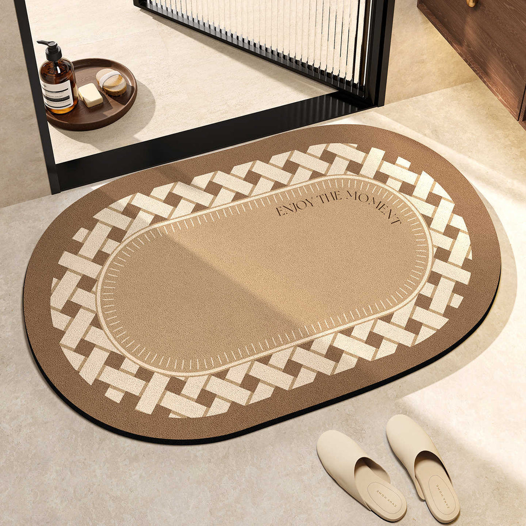Elegant Oval Floor Mat Kalsten