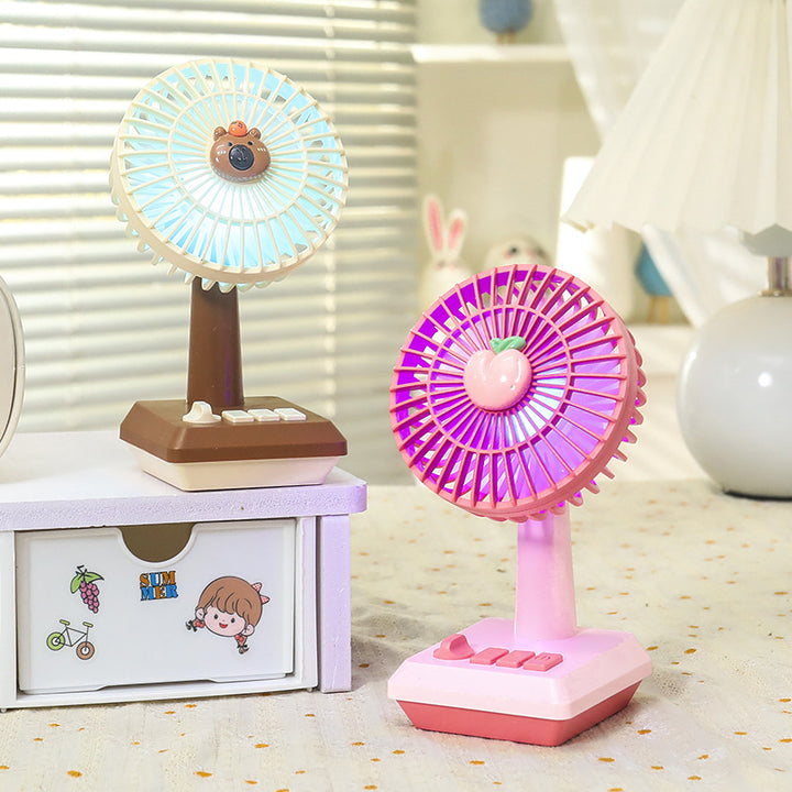 Ladies portable USB table fan in cheerful pineapple design Kalsten