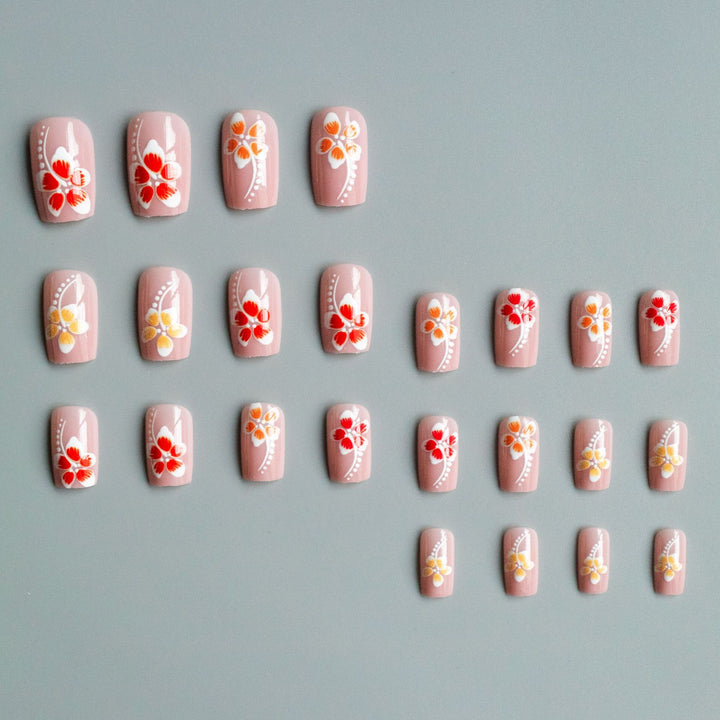 Floral Acrylic Nail Art Design Set  1790958182