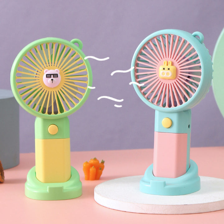 Ladies portable hand fan with cute animal design Kalsten