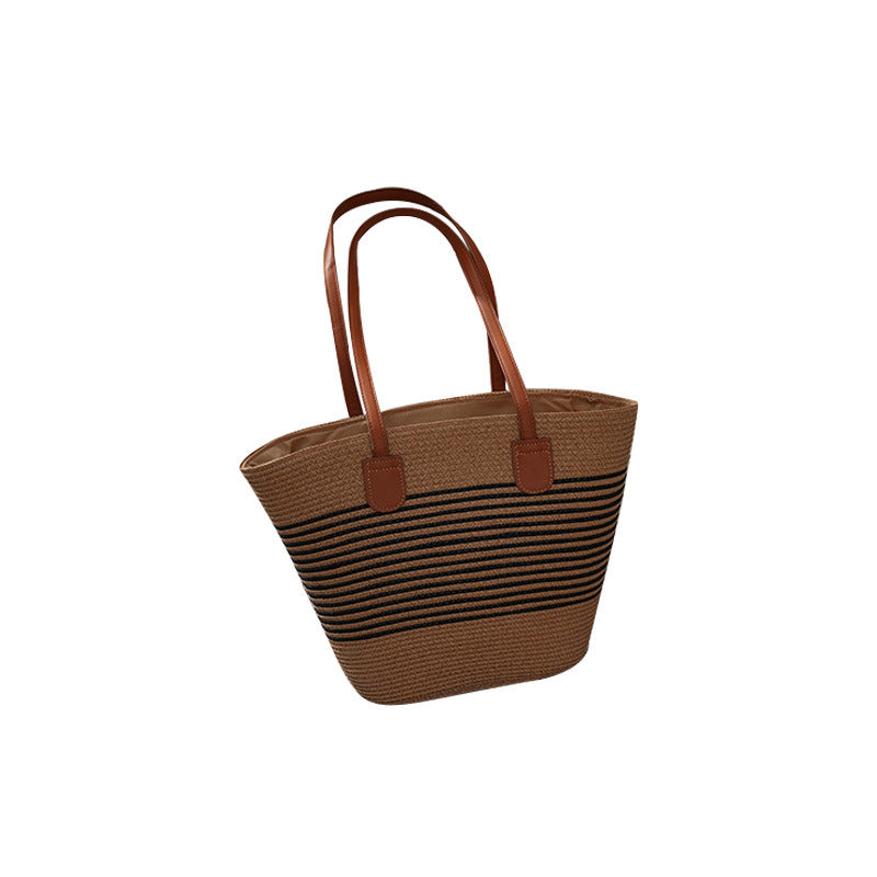 Basket bag with leather handles Kalsten