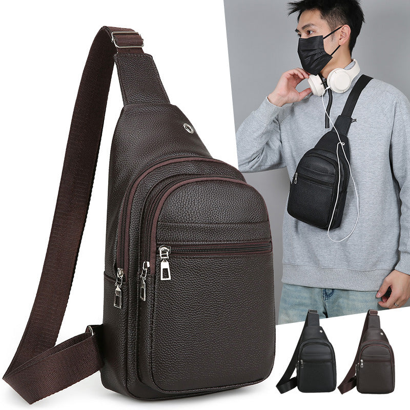 Premium Leather Sling Backpack Kalsten