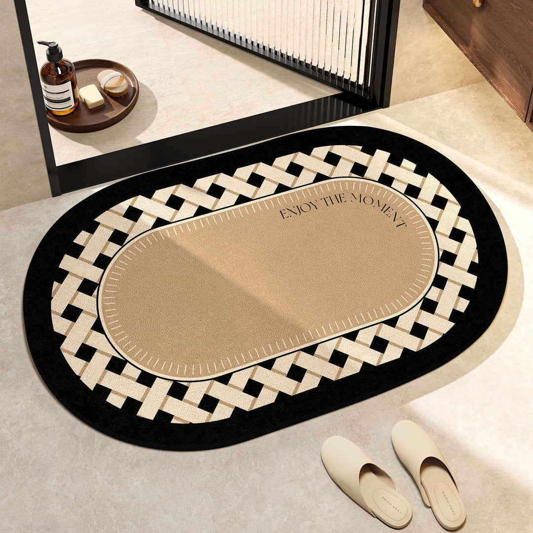 Elegant Oval Floor Mat Kalsten