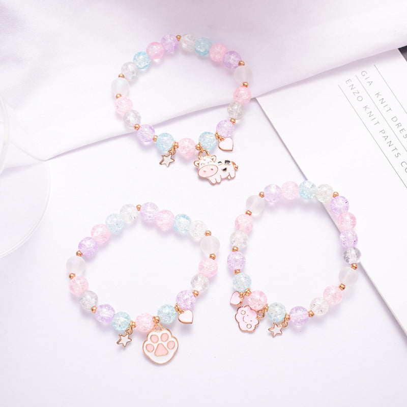 Whimsical Beaded Charm Bracelet Kalsten