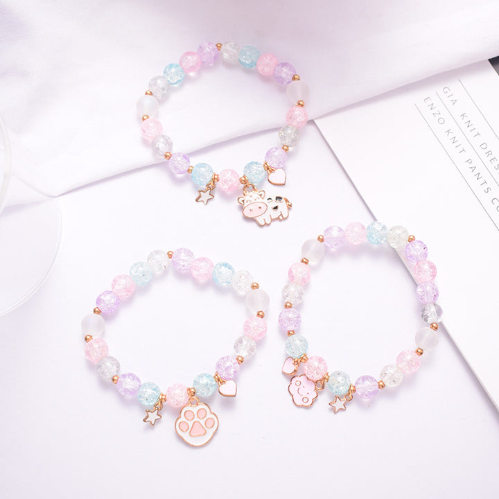 Whimsical Beaded Charm Bracelet Kalsten