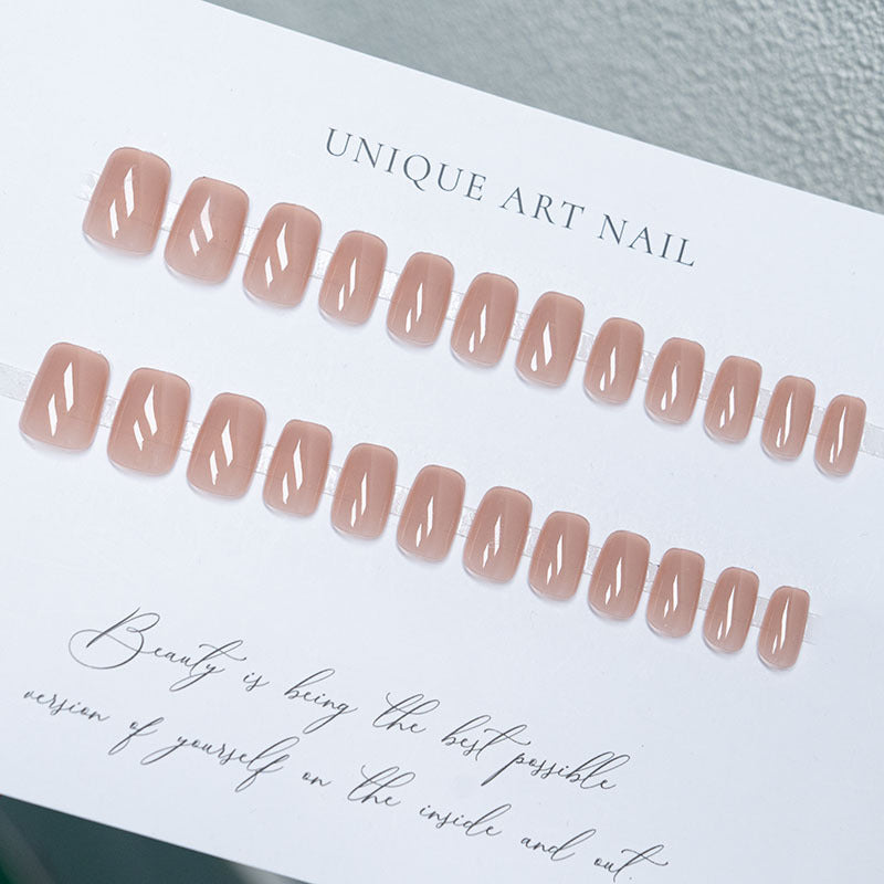 Elegant Natural Finish Press-On Nails