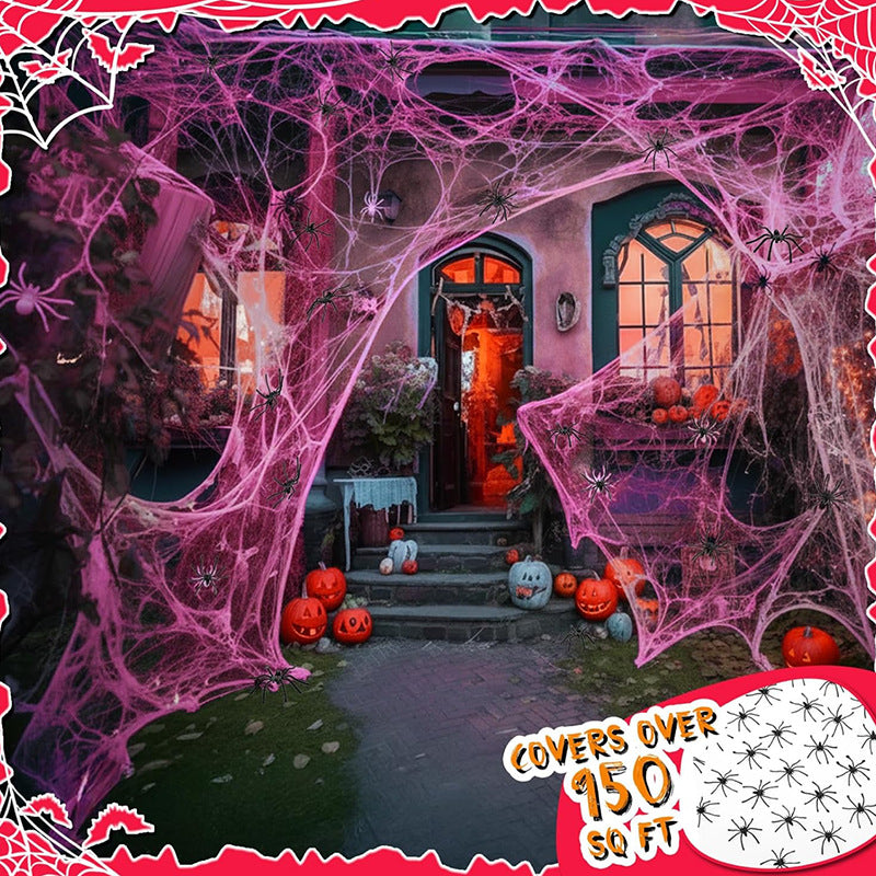 Realistic Halloween Spider Web Decoration