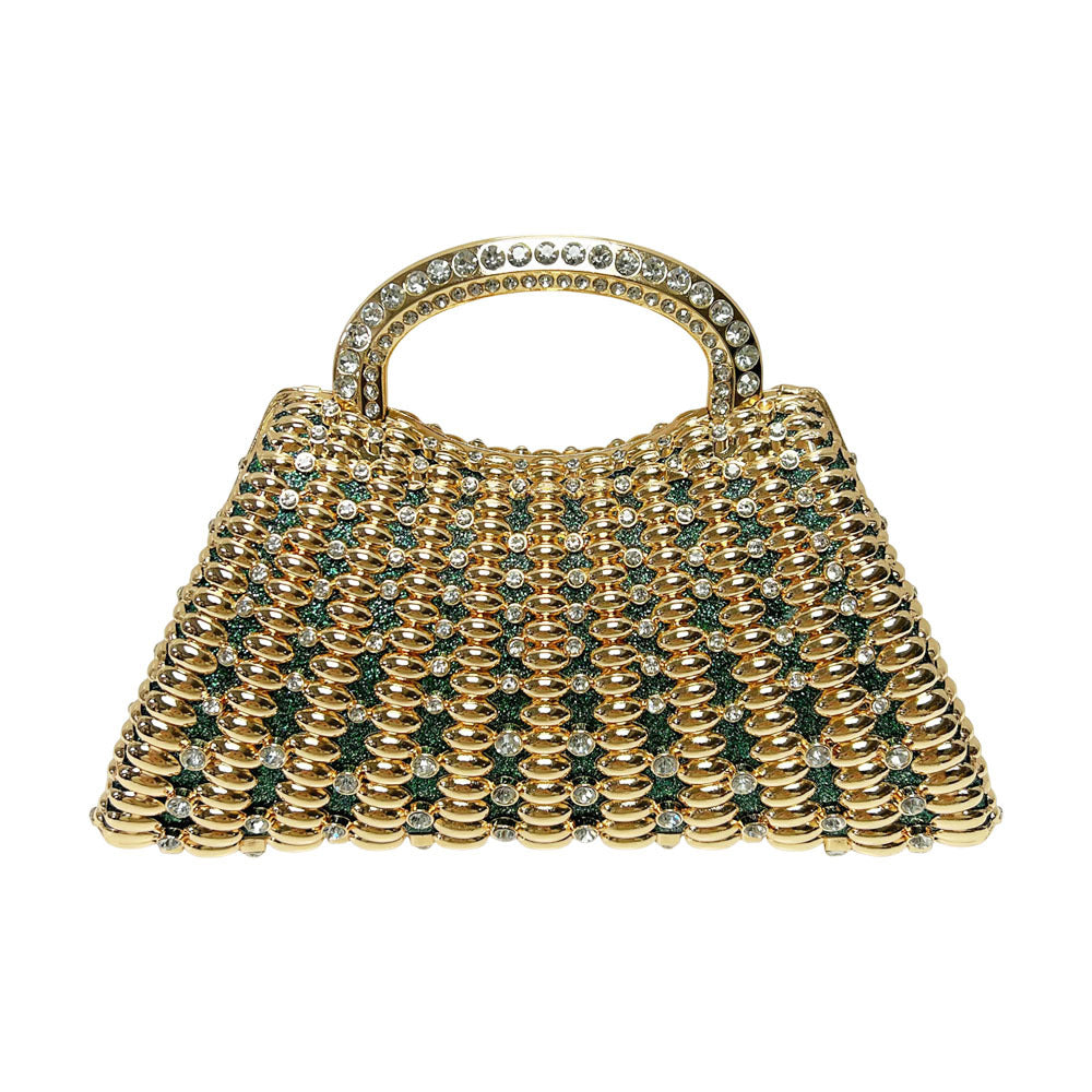 Rhinestone-Embellished Evening Handbag