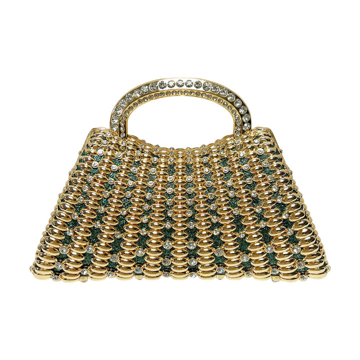 Rhinestone-Embellished Evening Handbag
