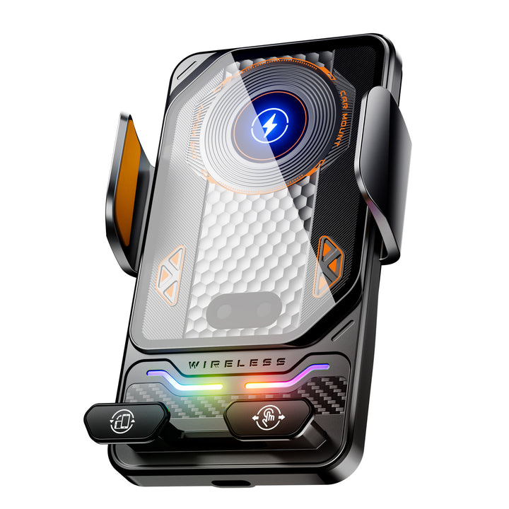 Unisex Qi-enabled smartphone holder with automatic fastening Kalsten