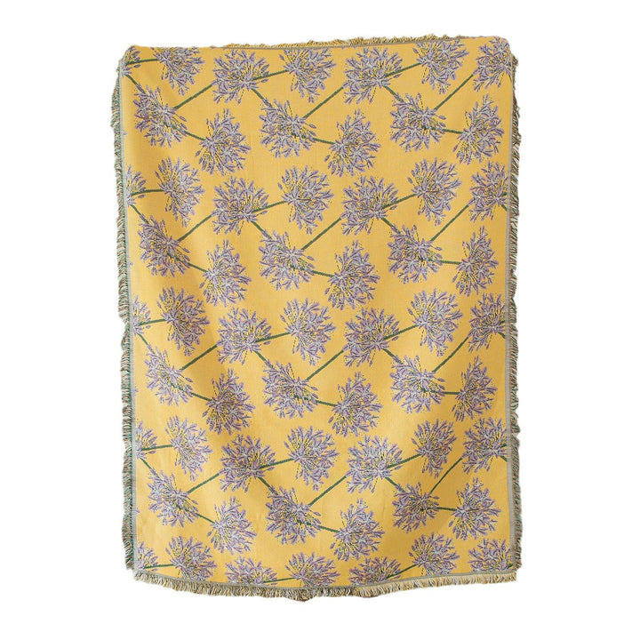 Floral Woven Throw Blanket