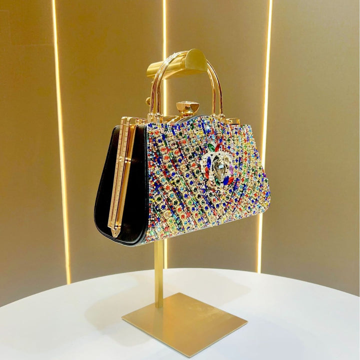 Ornate Bejeweled Evening Handbag