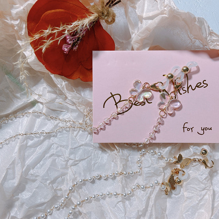 Pearl Glasses Holder Chain with Elegant Pendants Kalsten