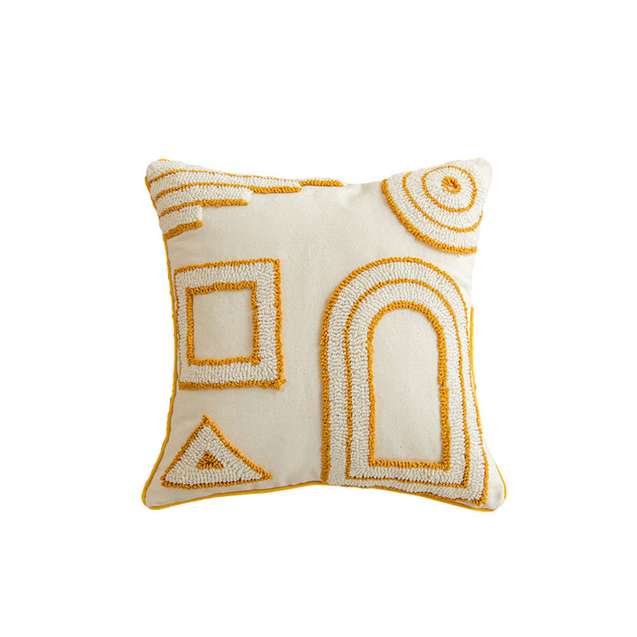 Decorative Tufted Geometric Throw Pillow Cover