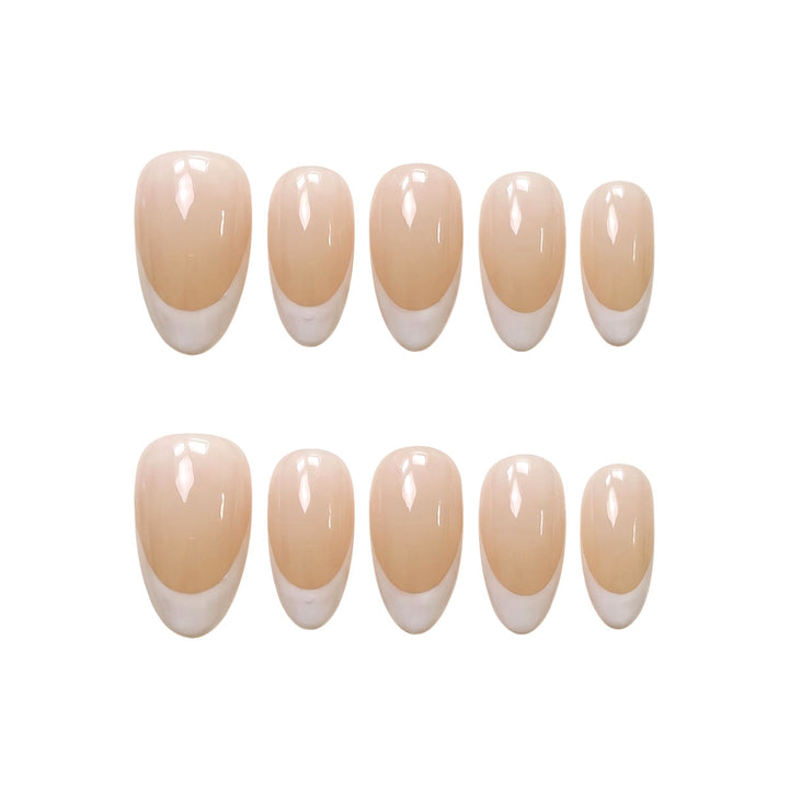 Premium French Tip Press-On Nail Set