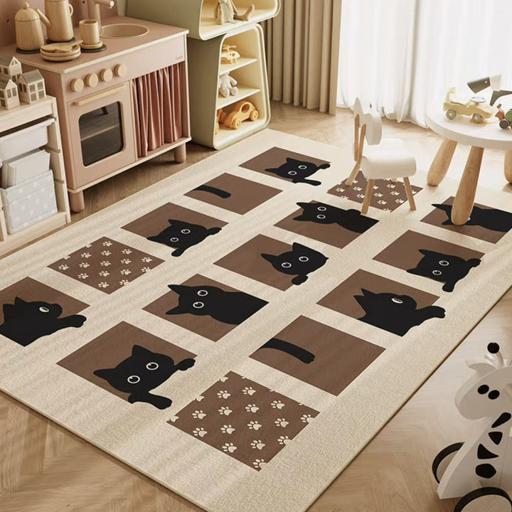 Educational Circus-Themed Area Rug