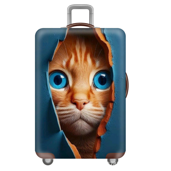 Unisex Hard-shell suitcase with cute cat motif Kalsten