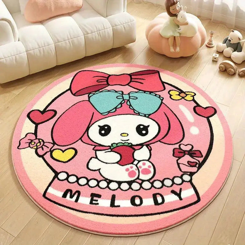 Cartoon-Themed Plush Area Rug